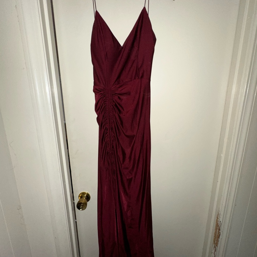 B Darlin Deep Red Formal Dress